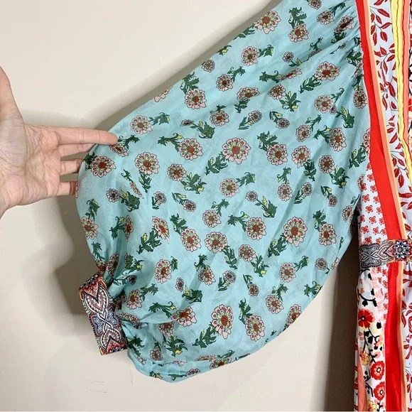 Alice + Olivia Raya Mandarin Collar Mini Dress (Sz 4) Paloma Floral Print - Picture 8 of 16